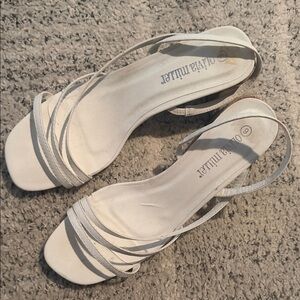 Olivia Miller Cream Strappy Sandals
